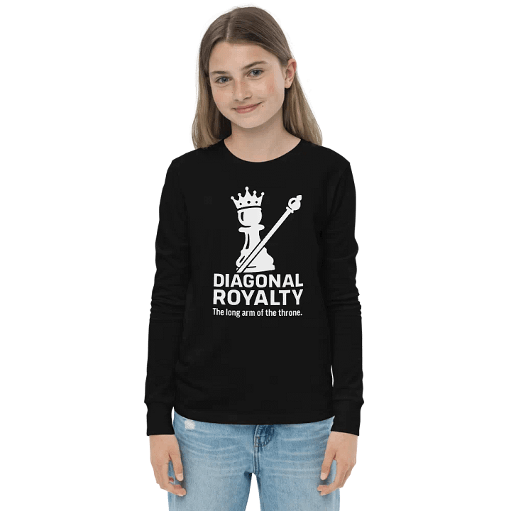 Diagonal Royalty - Youth Long Sleeve T-Shirt product image (1)