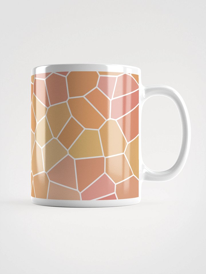 Mug Blanc Mozaïque Soria - Design Géométrique Rétro Chic - Cadeau Déco product image (1)