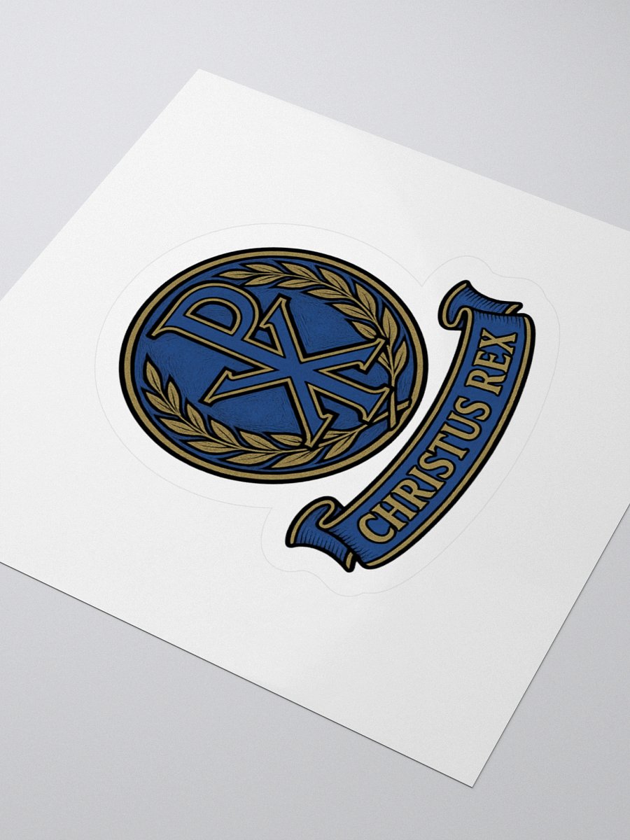Chi-Rho sticker blue product image (3)