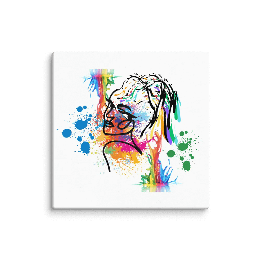 Vibrant Essence: Woman in Motion Canvas Collection product image (1)