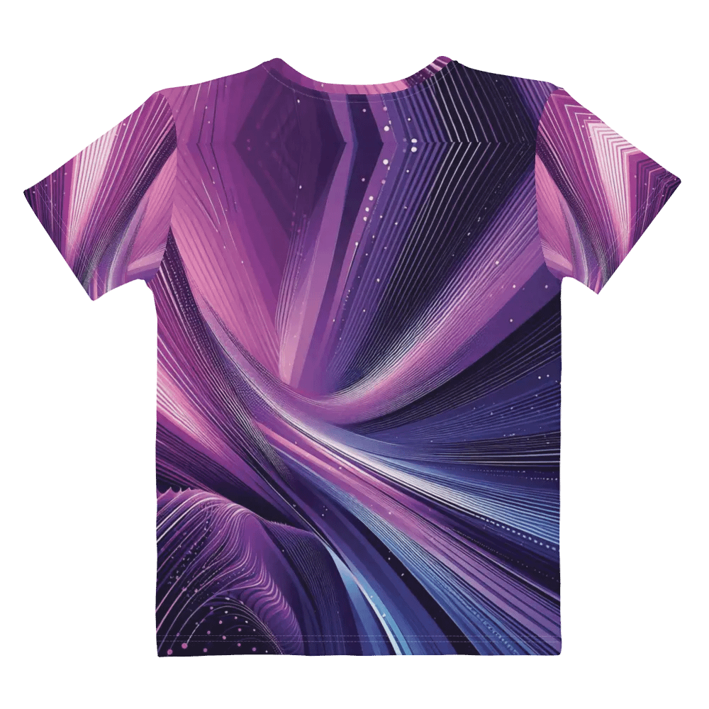 Women's Full-Print-5 Violet Glitch Tee product image (4)