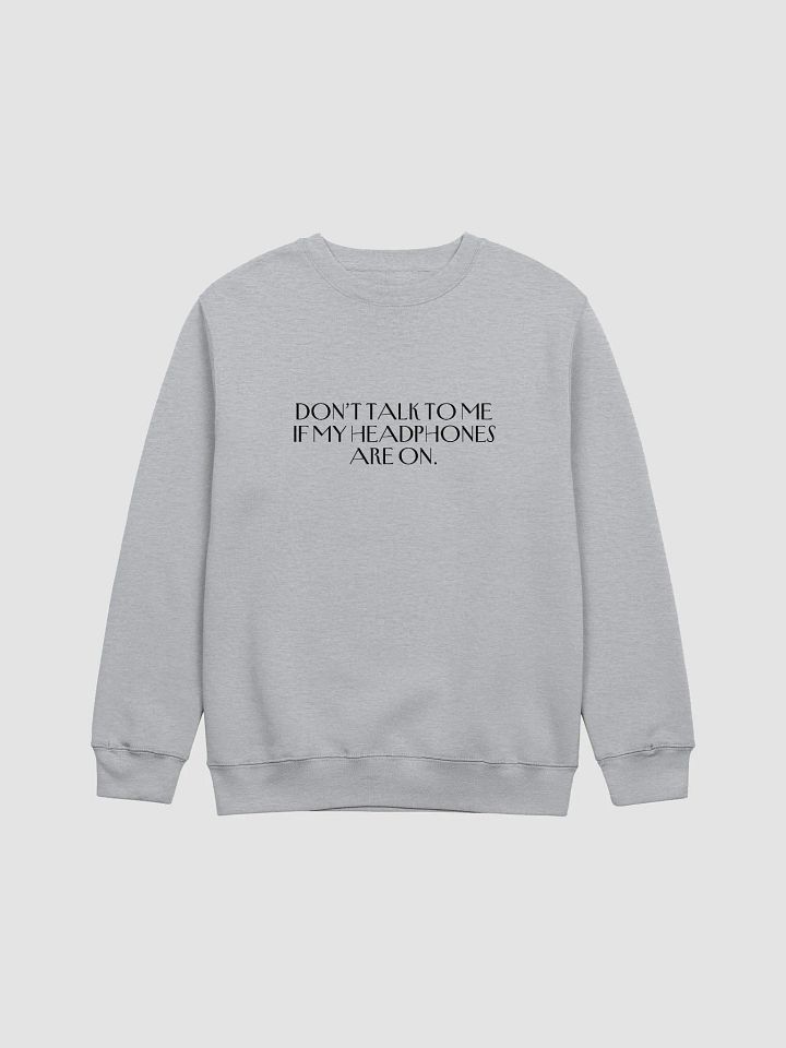HEADPHONES ON (variant 1) printed crewneck product image (6)