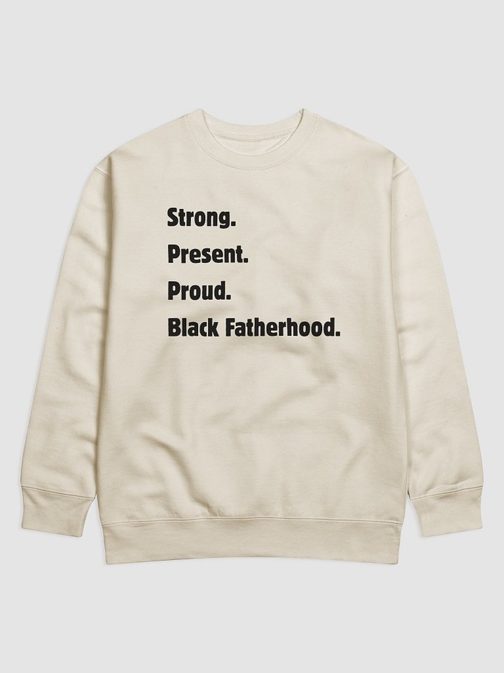 Black Fatherhood Classic Cotton Sweatshirt product image (4)