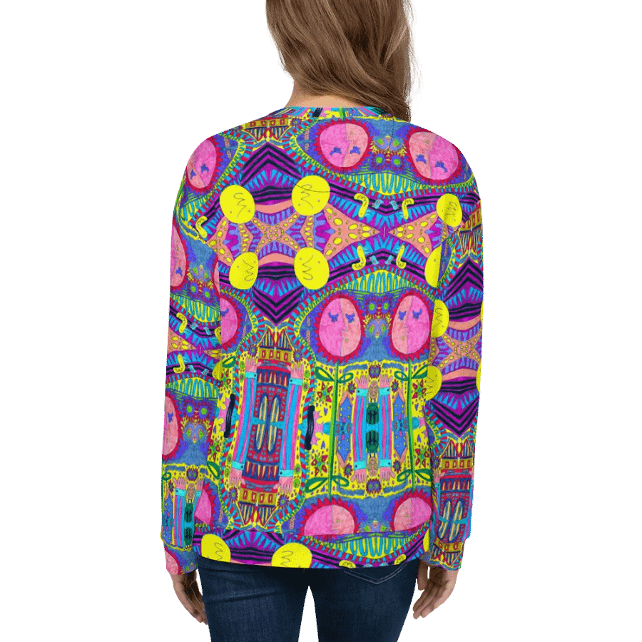 Abstract Surreal Doodle Landscape Mirrored Sweatshirt product image (11)
