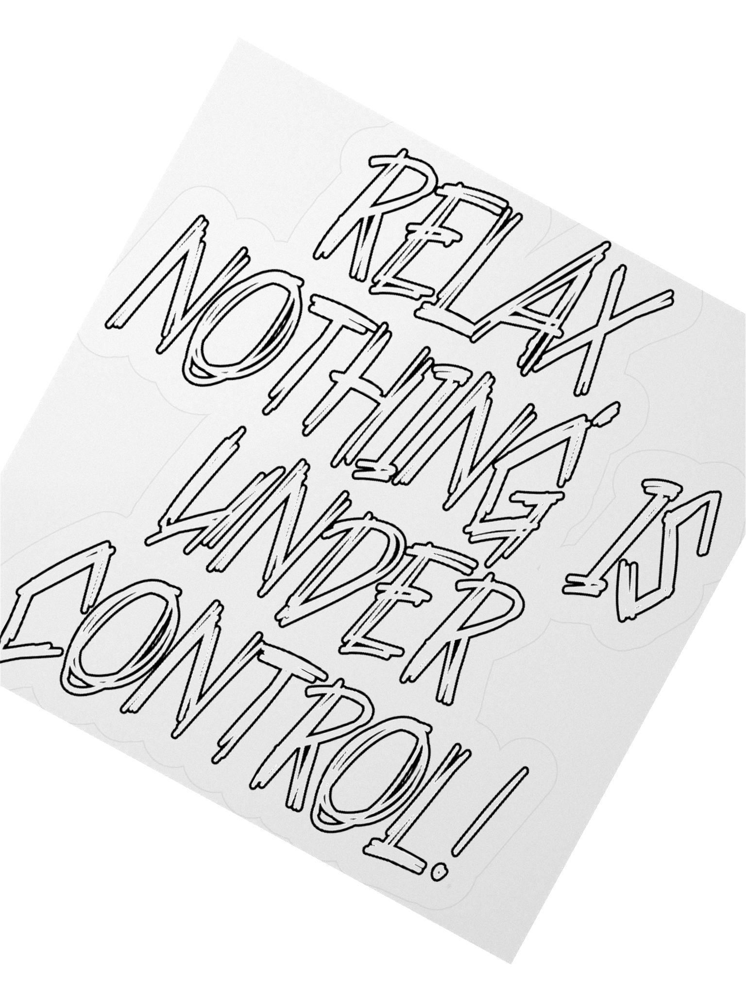 RELAX Kiss Cut Sticker product image (5)
