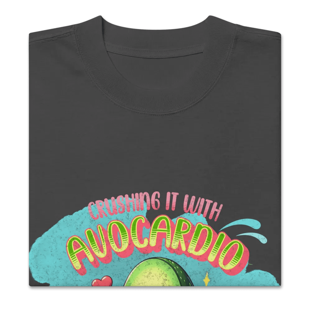 Crushing it with AVOcardio Oversized Faded T-Shirt product image (2)