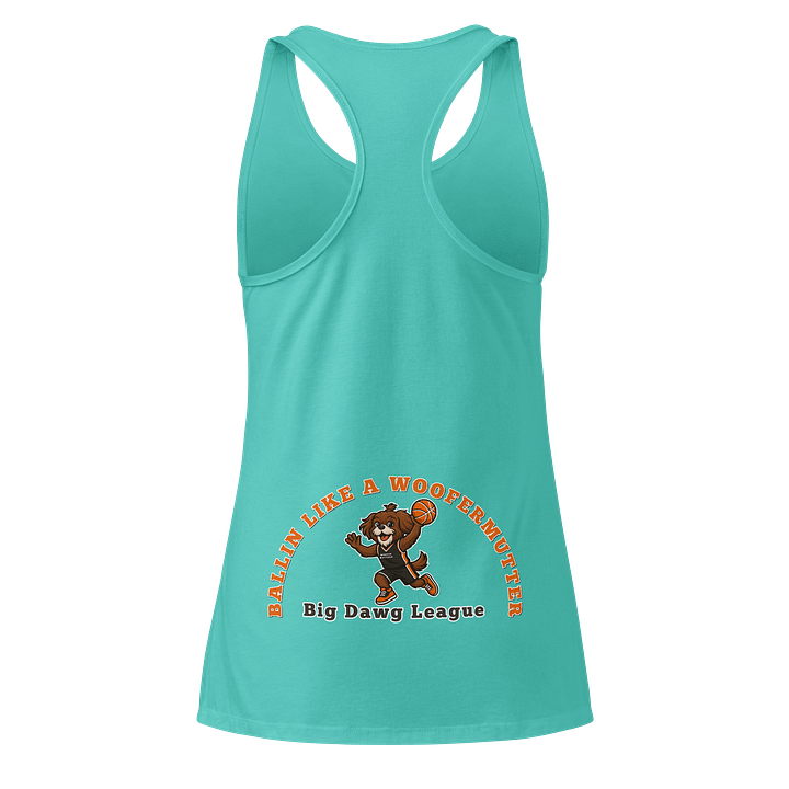 Women's Racerback Tank Top Shih-Tzu Big Dawg Baller product image (6)