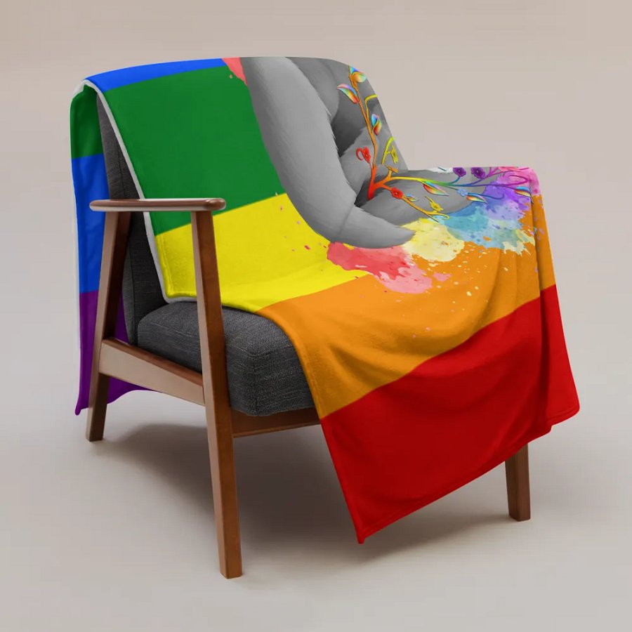 Rainbow Pride Fox Blanket (2023) product image (3)