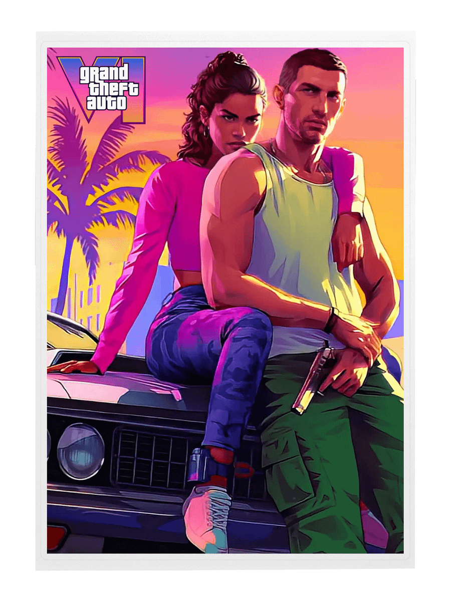 Vibrant GTA VI Sticker Sheet product image (3)