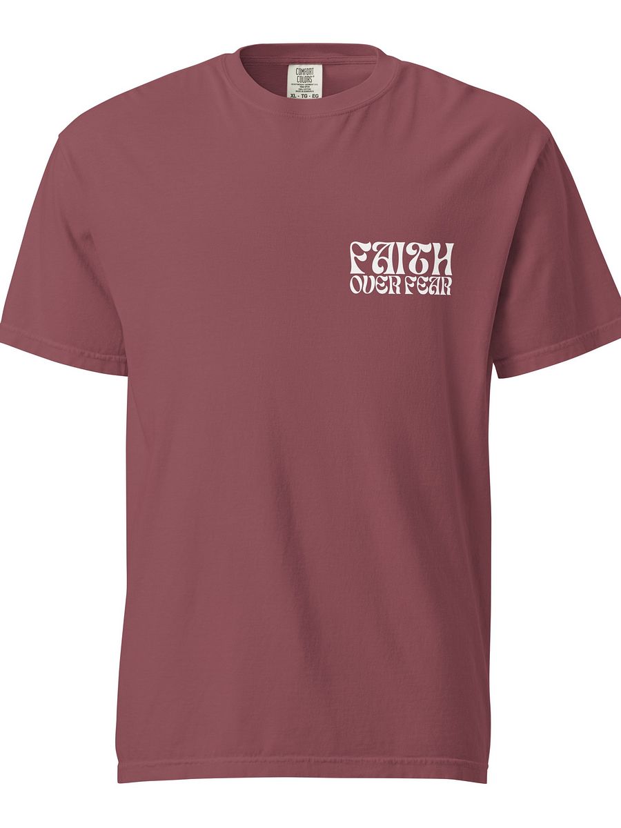 Faith Over Fear Christian Comfy Tee product image (1)
