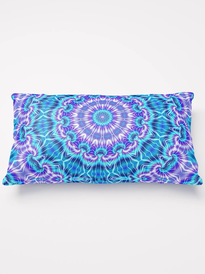 Blue and Purple Tie Dye Kaleidoscope Throw Pillow product image (1)