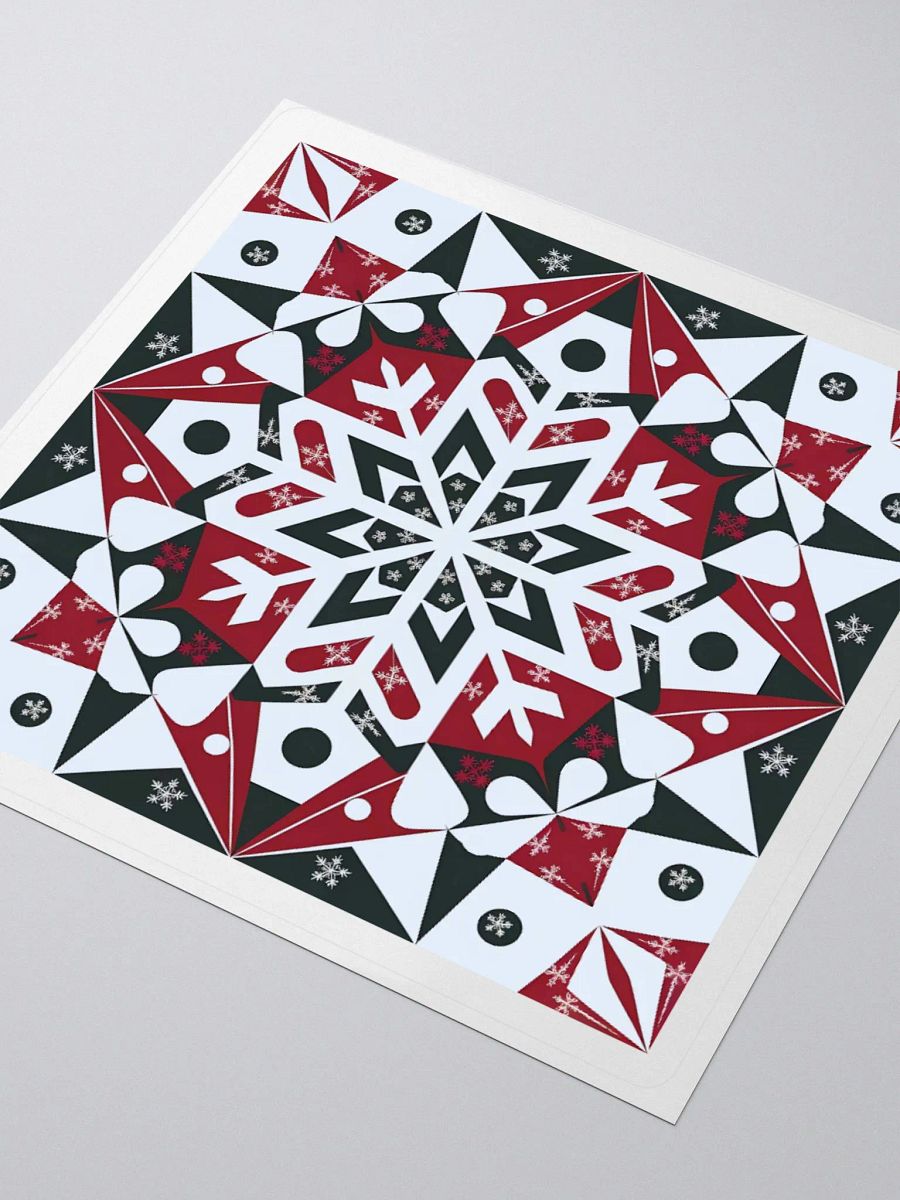 Symmetric Snowflake Kiss Cut Stickers product image (3)