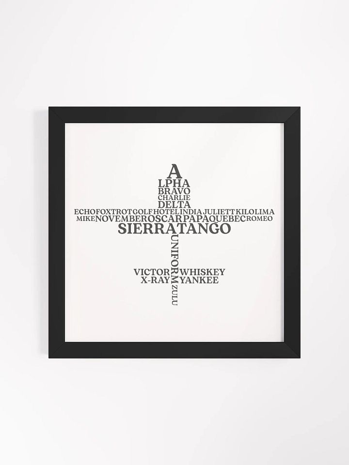 The Aviation Alphabet Airplane Framed Poster product image (1)