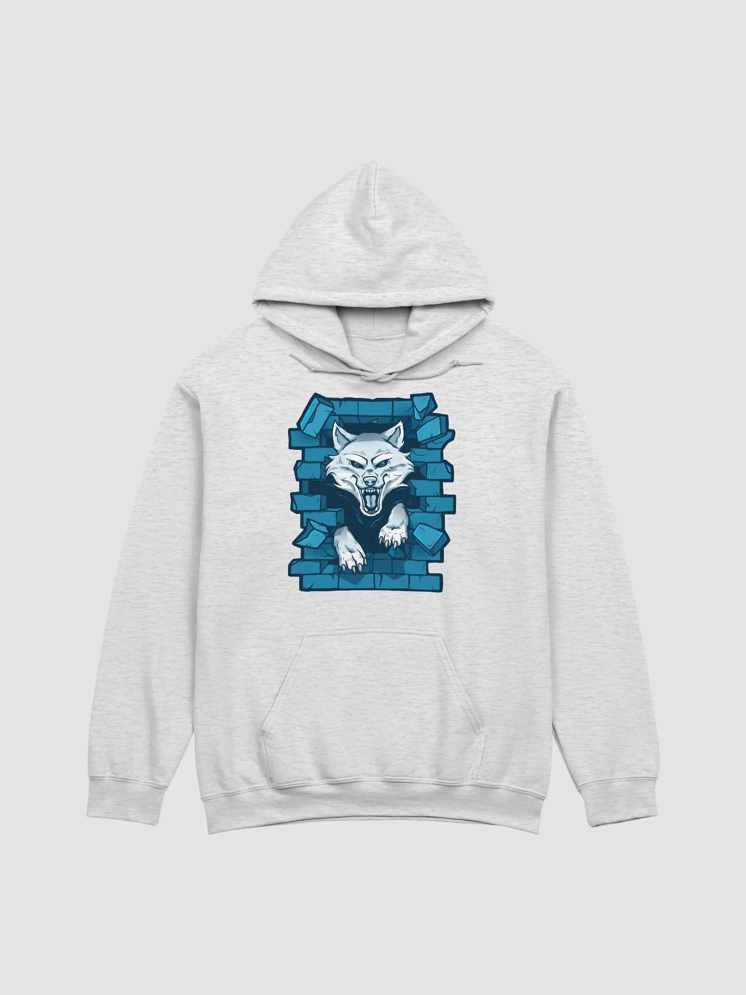 Wallzer Blue Wolf Hoodie product image (1)