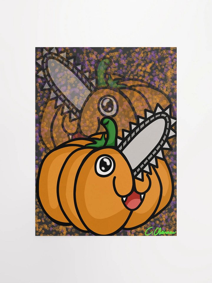 Pumpkinsaw Poster (purple/orange) product image (1)