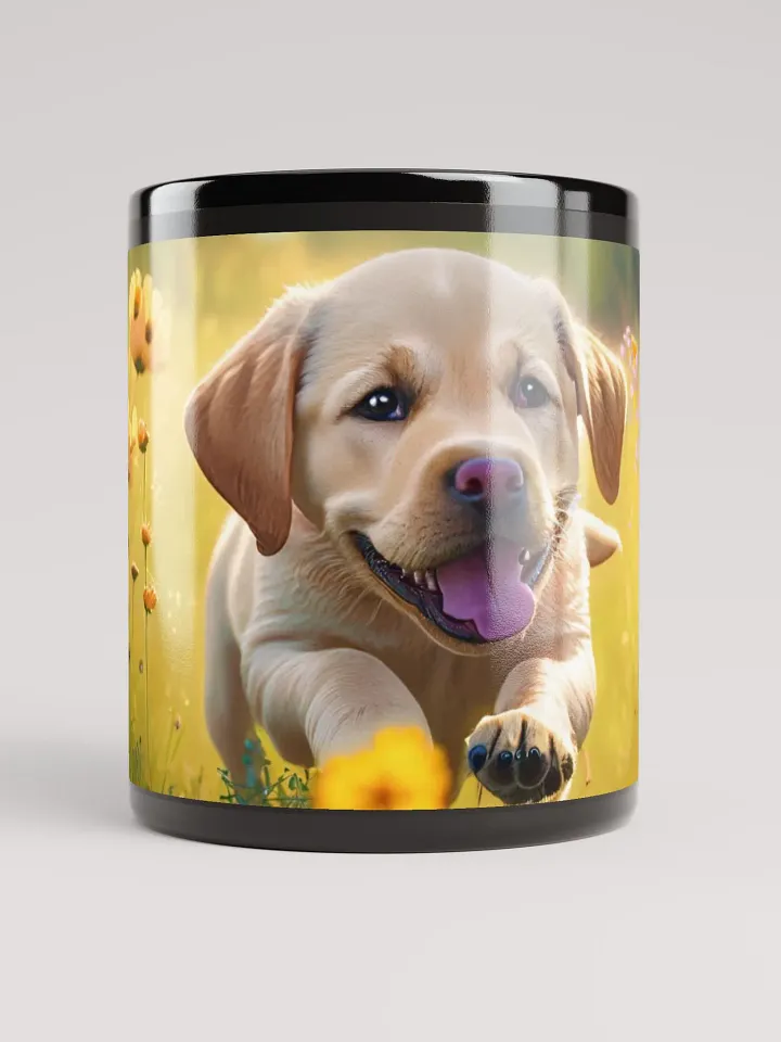 Field Day Fetch: Black Glossy Mug for Dog Lovers product image (1)
