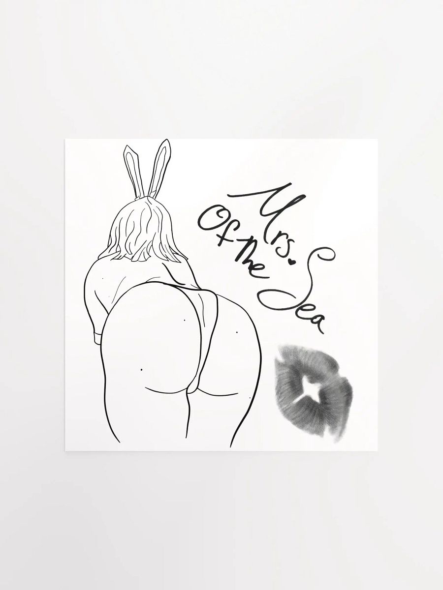 Signed NSFW Poster W/ REAL MrsOfTheSea Kiss Mark product image (1)