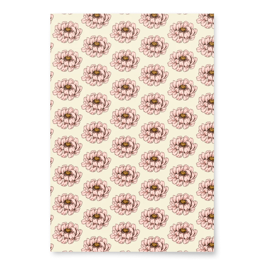 Pink Peony Wrapping Paper product image (7)