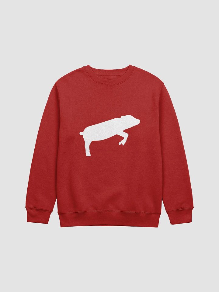 Leaping Pig WHITE (Premium Crewcut Sweater) product image (13)