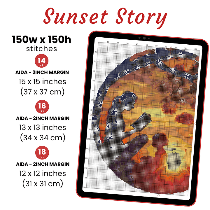 Sunset Stories Cross Stitch Pattern product image (2)