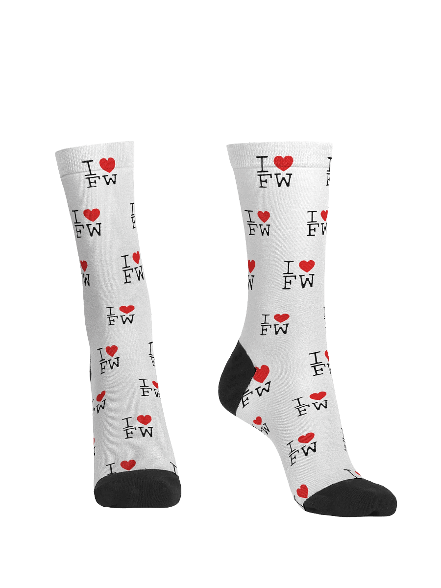 I ❤️ Fourthwall Pattern Sock product image (4)