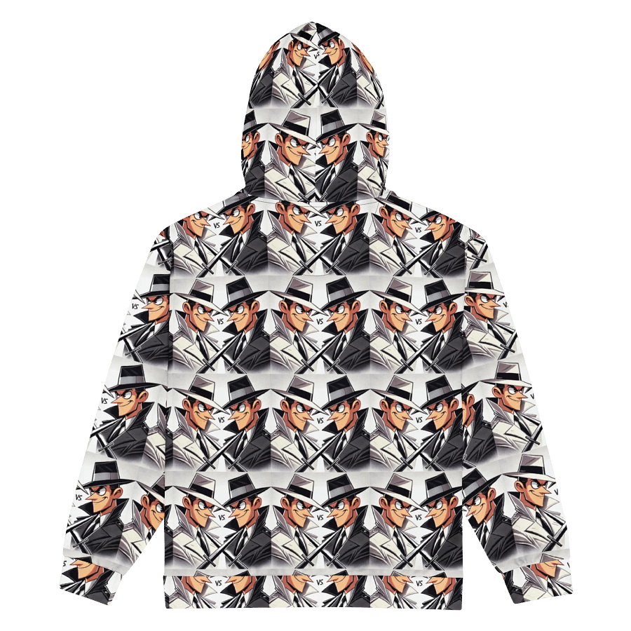 Dual Spy Pattern Zip-Up Hoodie product image (2)