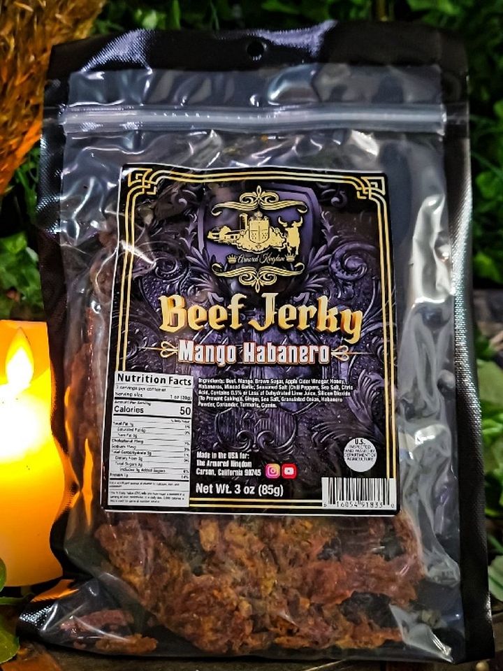 The Armored Kingdom Mango Habanero Jerky product image (1)