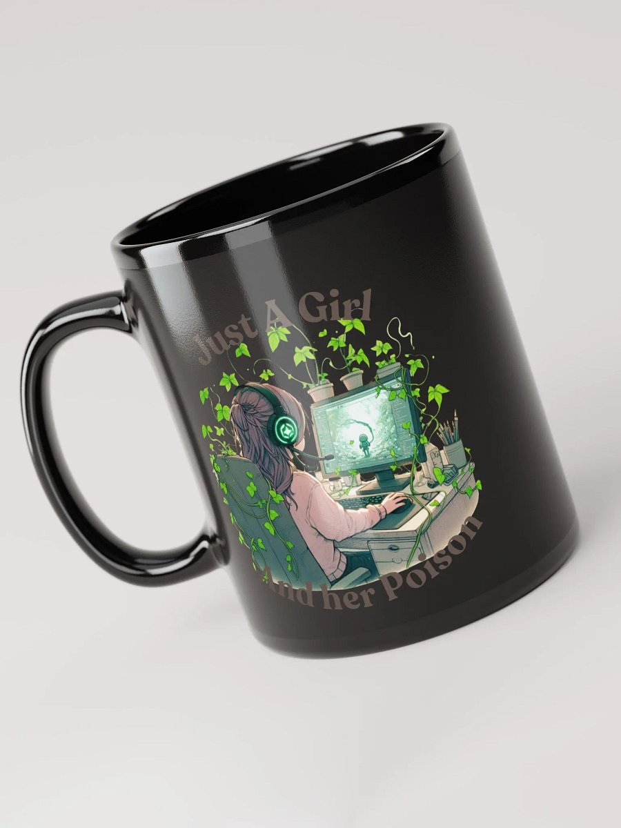 Just a Girl Ceramic Mug- Black product image (3)