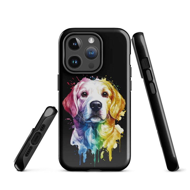 Vibrant Labrador Splash Artistic iPhone® MagSafe® Tough Case product image (3)