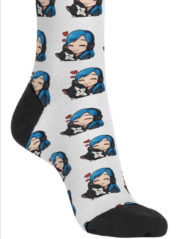 Kitty Cuddles Crew Socks product image (1)