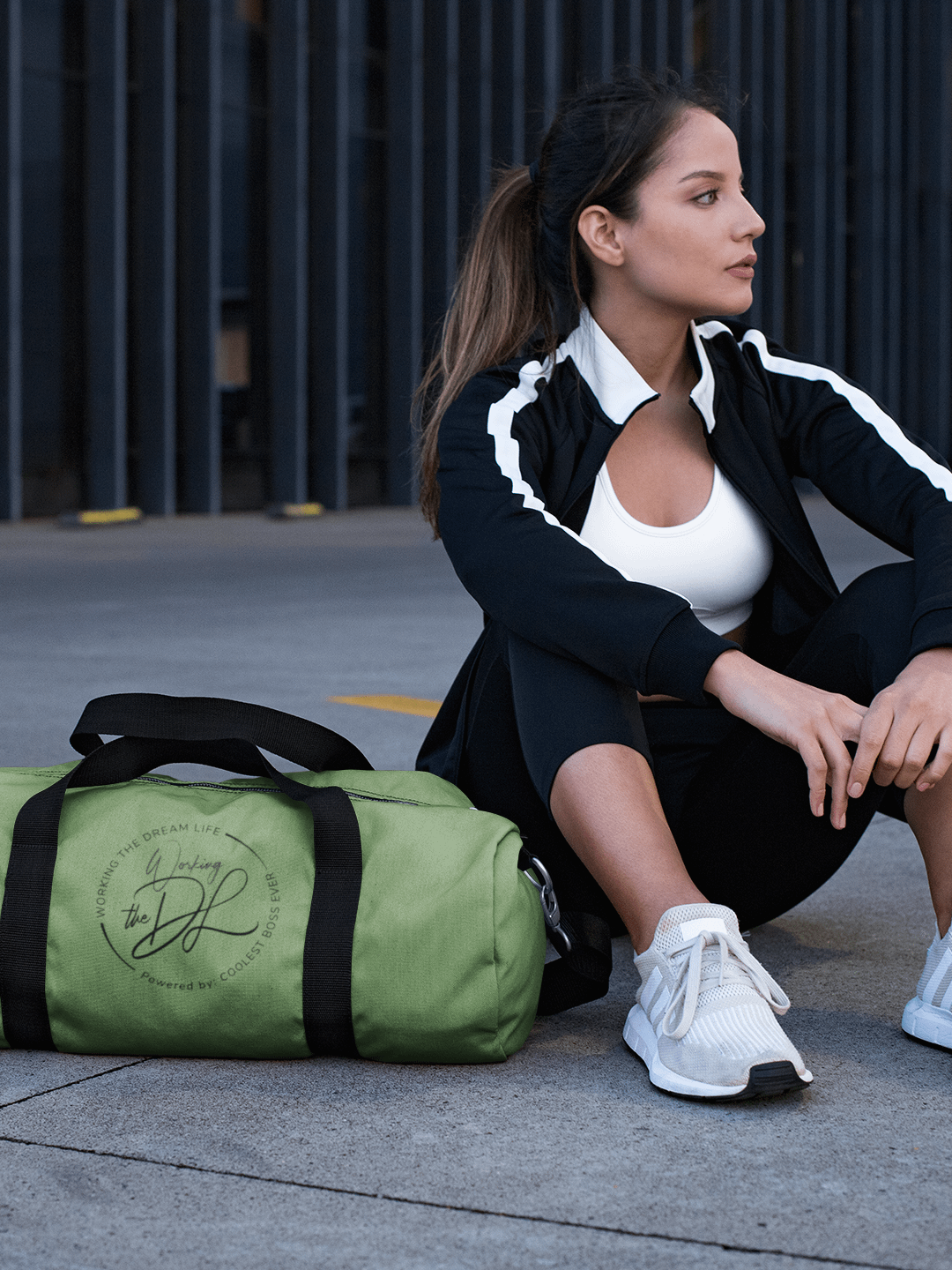 Green All-Over Print Duffle Bag – Working The Dream Life | Premium Travel & Work Lifestyle Statement product image (2)