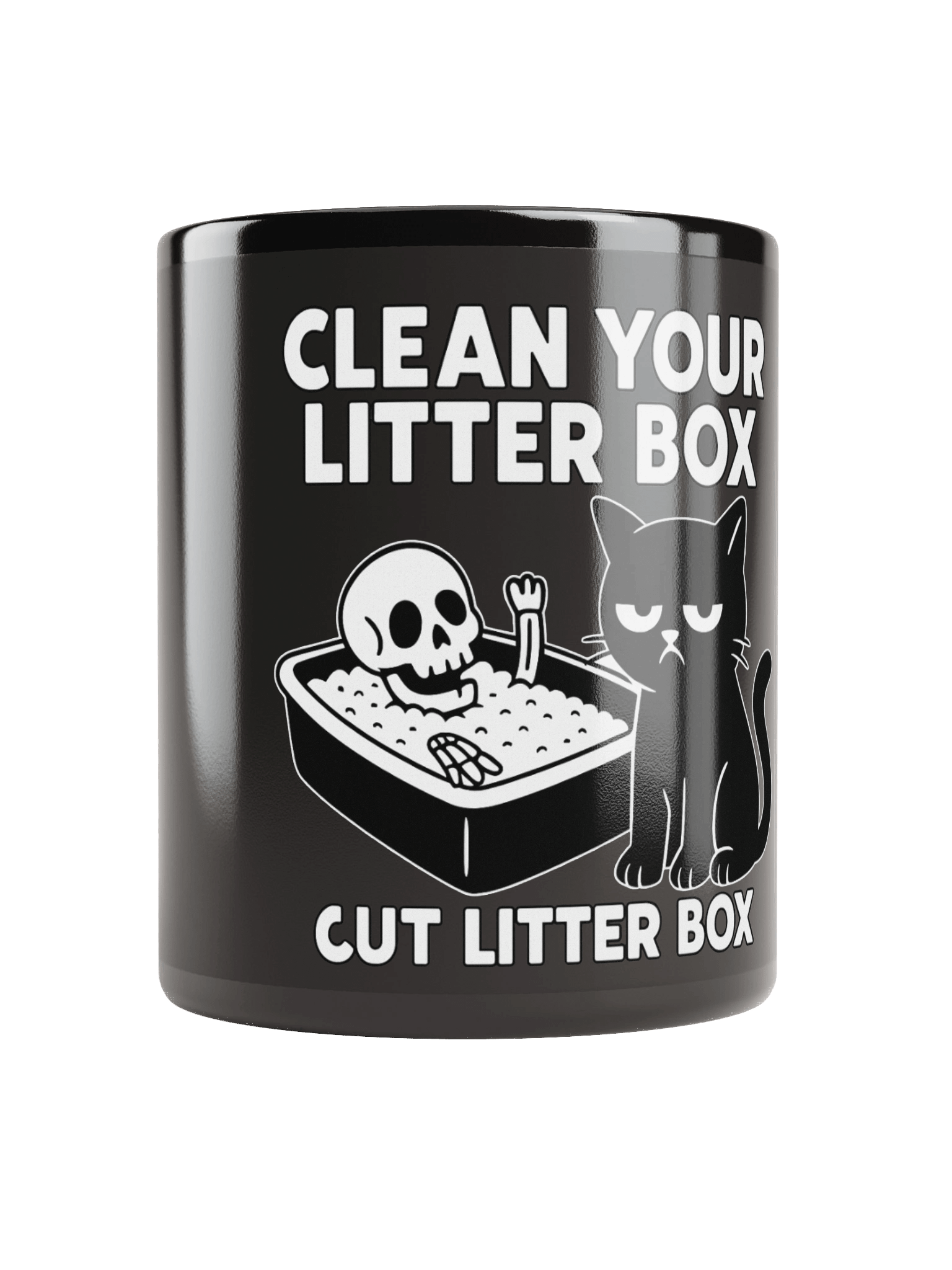 Clean Your Litter Box – Schwarze Tasse product image (1)