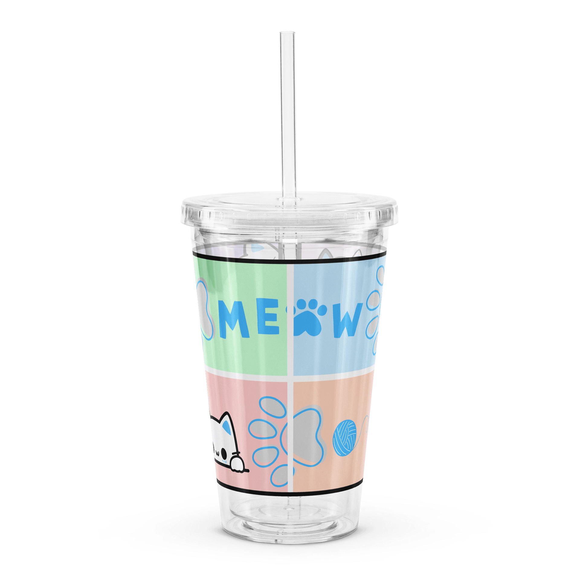 Frenchkittie Meow Pawprints Double-Wall Tumbler product image (1)