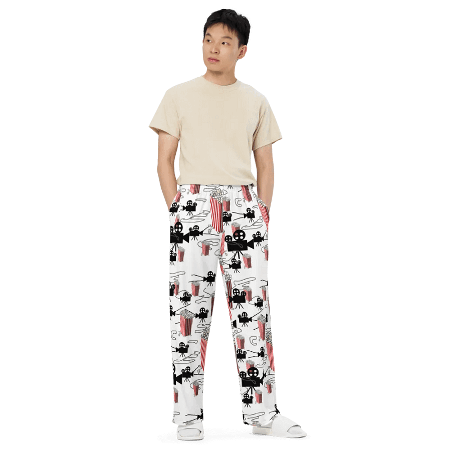 Movie Reels and Popcorn Wideleg Pants product image (3)