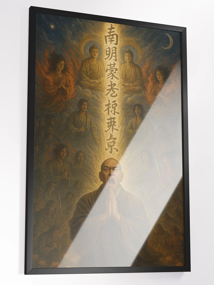 Nichiren Daishonin's Roar of the Mystic Law 'Nam Myoho Renge Kyo' – Nichiren Buddhist Wall Art product image (3)