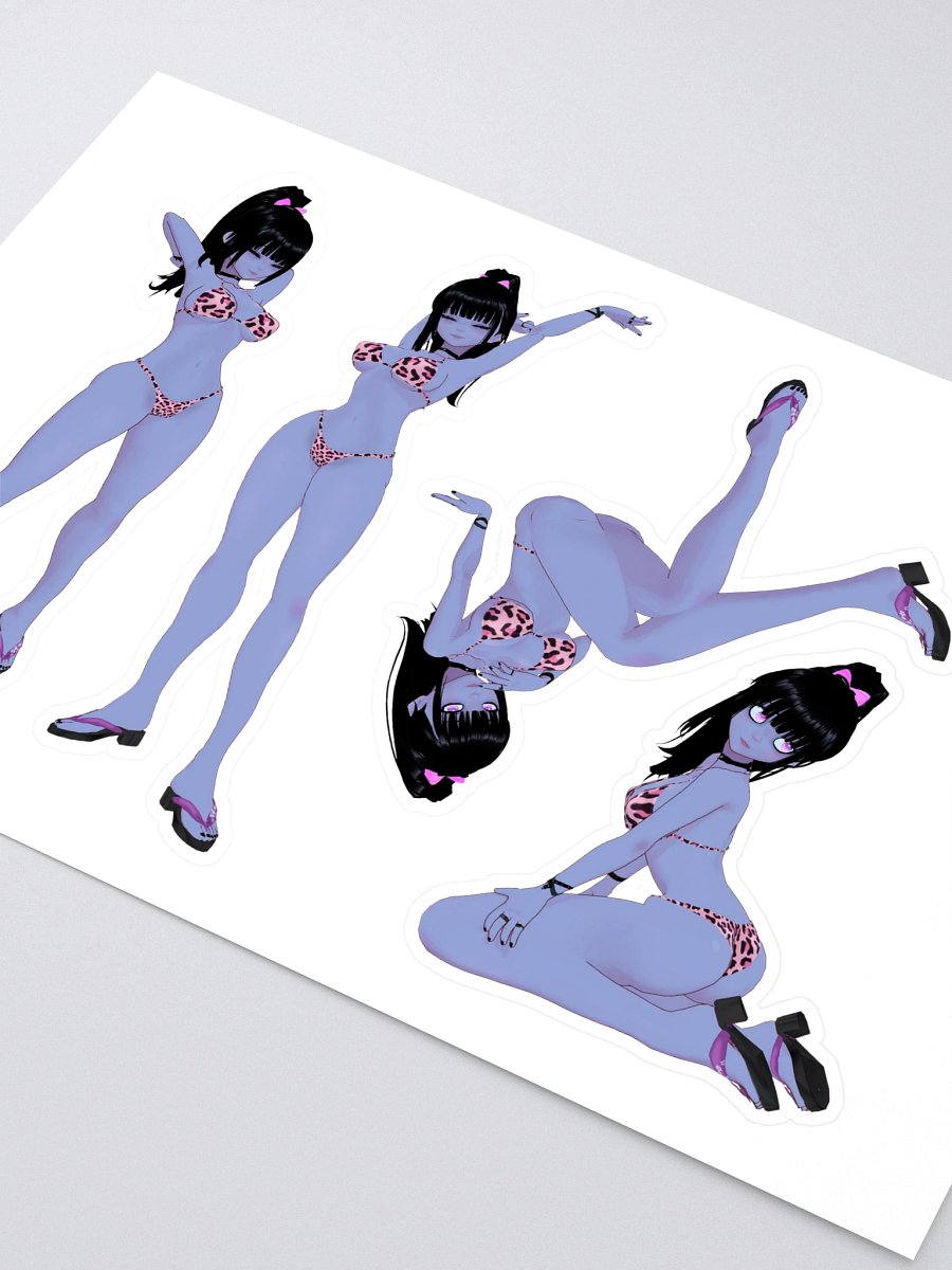 Pauline Beach Bikini Pinup Sticker Sheet #2 product image (2)
