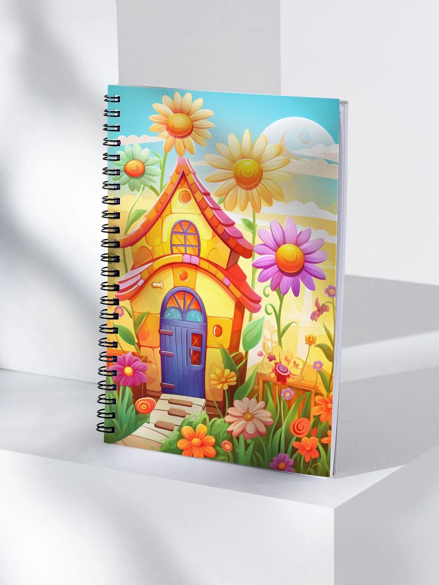 Whimsical Sunflower Garden Dreams Spiral Notebook product image (4)