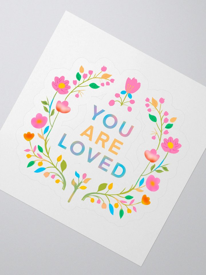 You Are Loved Floral Sticker Set product image (6)