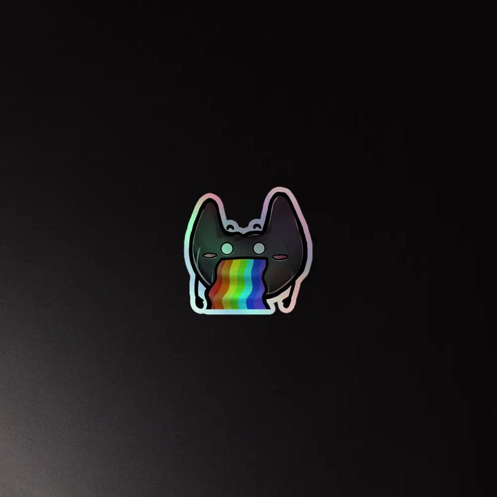Beardie Pride Holographic Sticker product image (2)