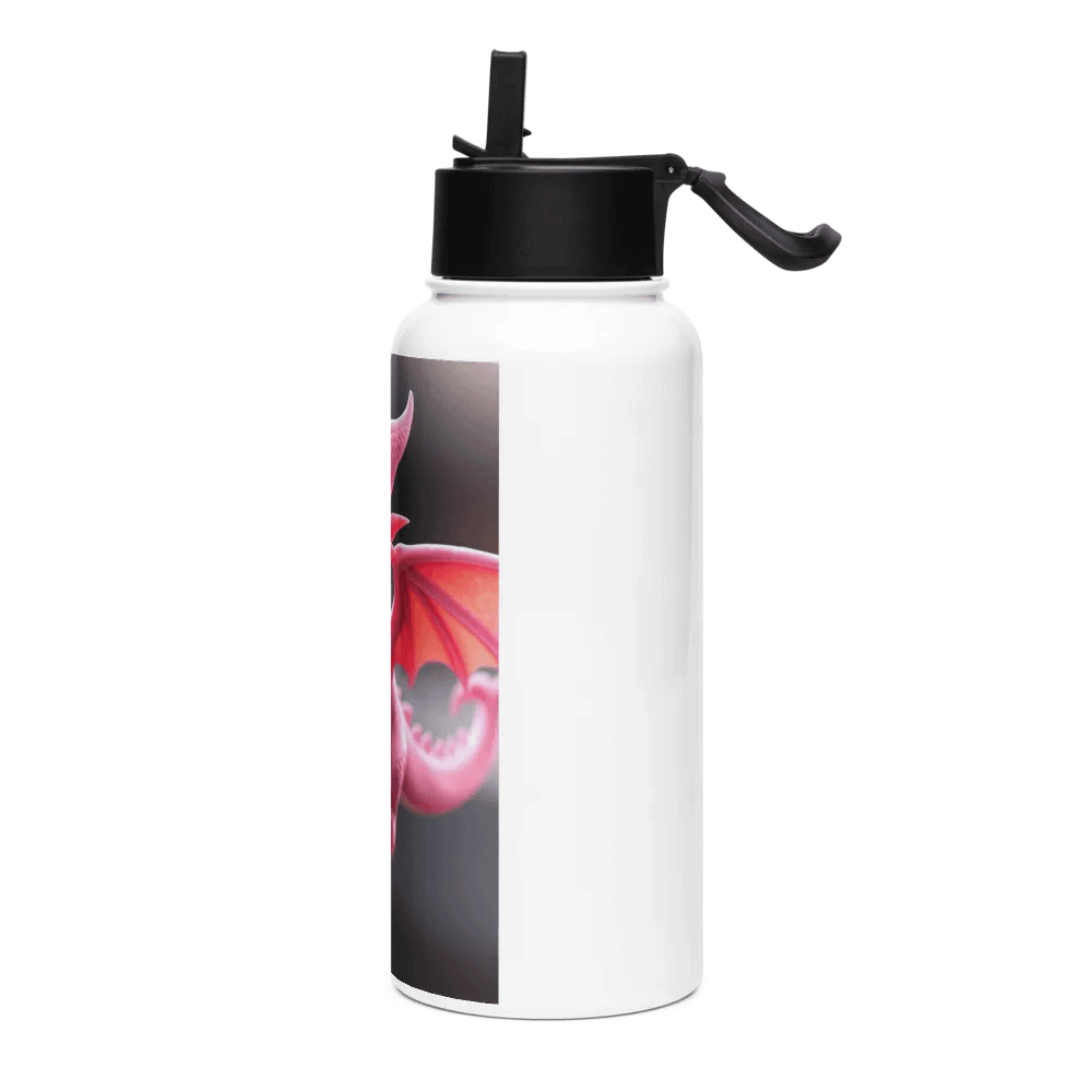 Whimsical Pink Dragon Stainless Steel Water Bottle product image (3)