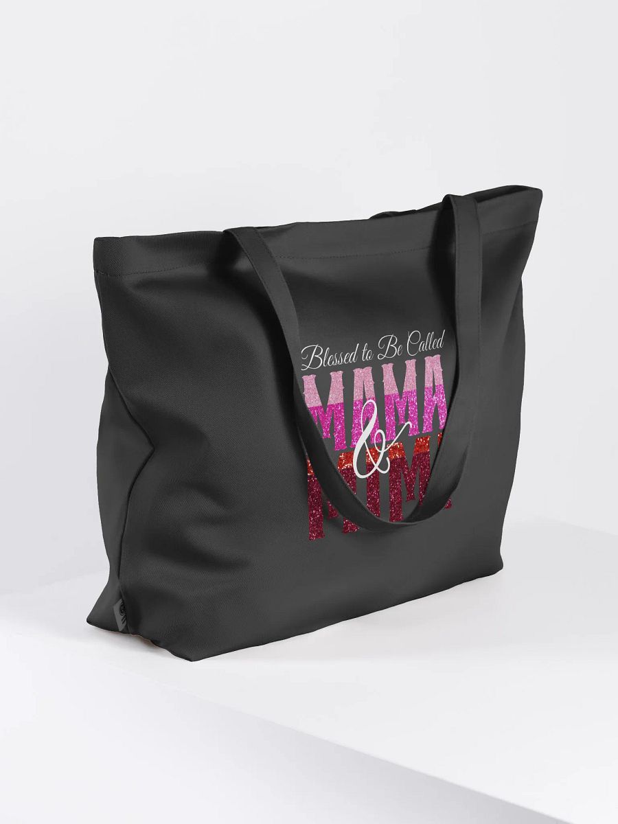 Blessed To Be Called Mama and Mimi, Mothers Eco Tote Bag - Black product image (2)