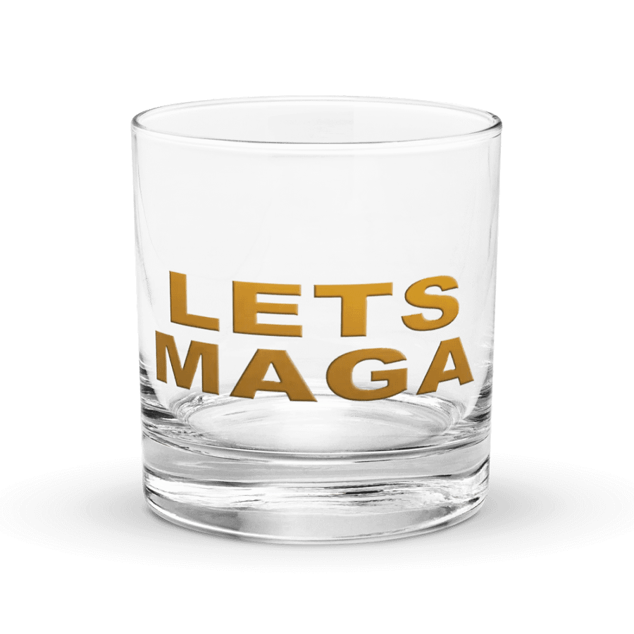 Golden 'LETS MAGA' Rocks Glass product image (5)
