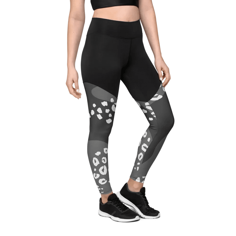 Grey Safari Chic Compression Leggings product image (3)