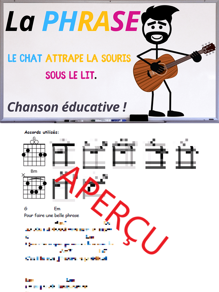 La phrase - Accords de guitare product image (1)
