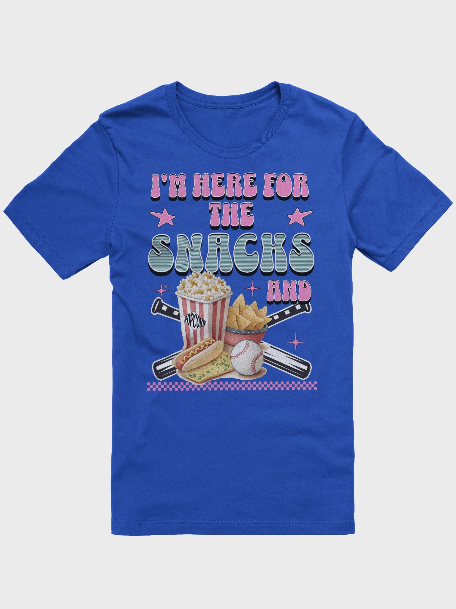 Im Here For The Snacks And Baseball Lovers Tee product image (1)