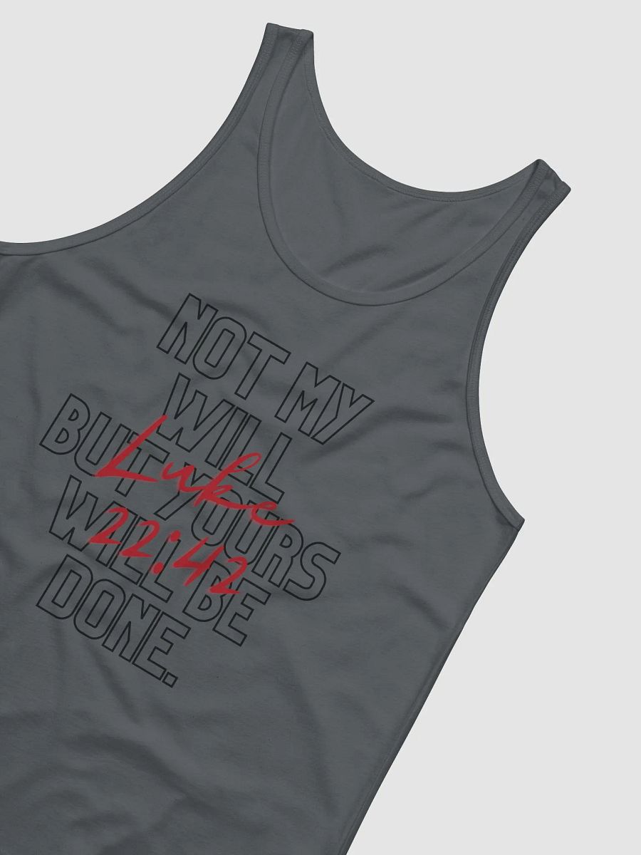 Luke 22:42 Tank (Black Design) (Unisex) product image (4)