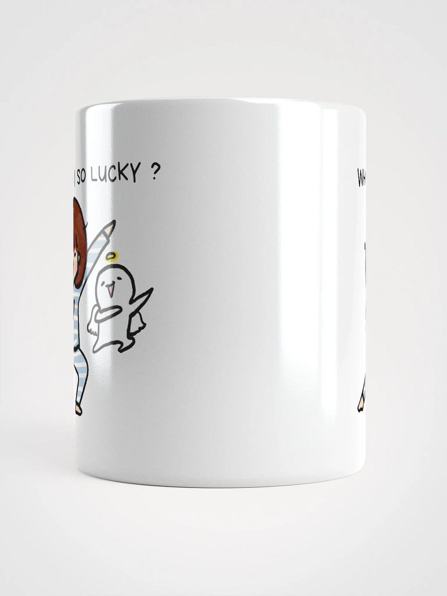 WHY AM I SO LUCKY | White Glossy Mug product image (5)
