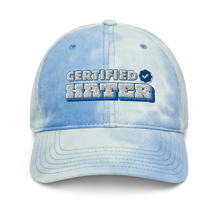 Certified Hater Tie-Dye Dad Hat (Blue) product image (1)