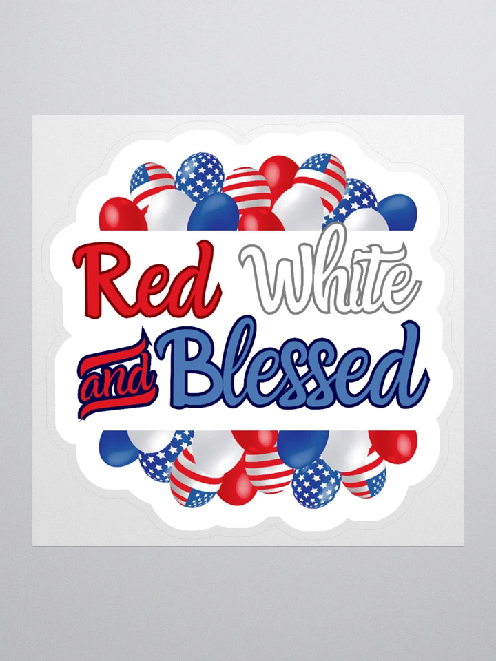 Red, White And Blessed Sticker product image (2)