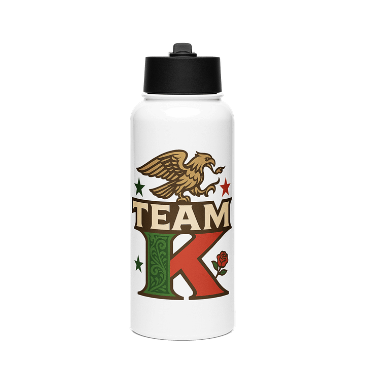 Team K Mexico Stainless Steel Water Bottle with a Straw Lid product image (1)
